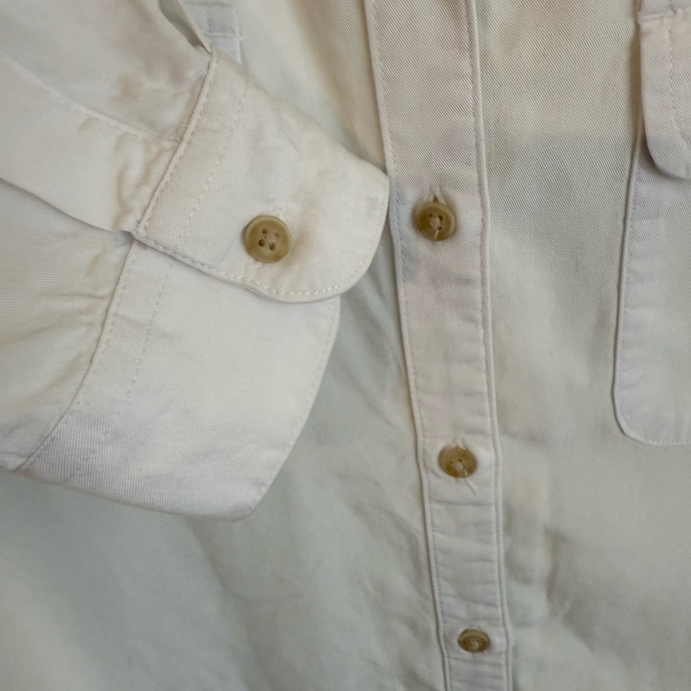 Lucky Brand Classic White Blouse *GOOD USED CONDITION* - Picture 4 of 8